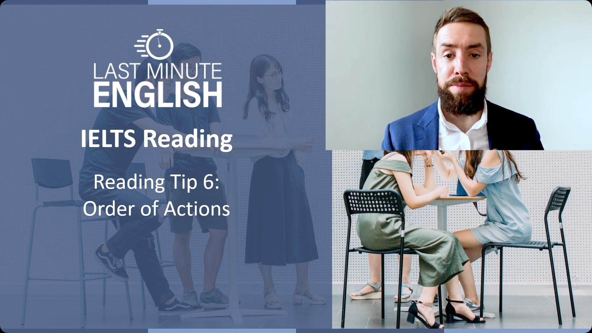 IELTS Reading - Tip 6 - Order of Actions