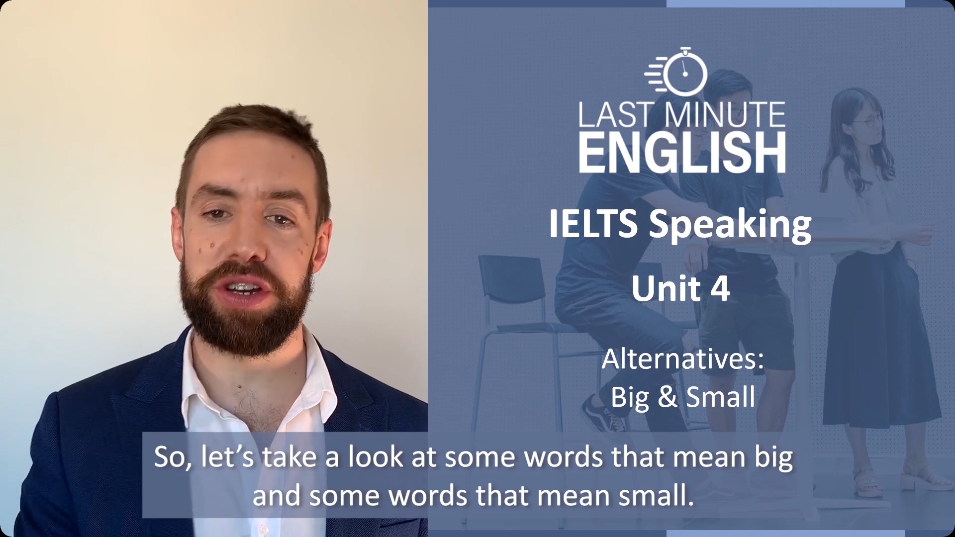 Lexical Resource: Alternative Words for Big & Small