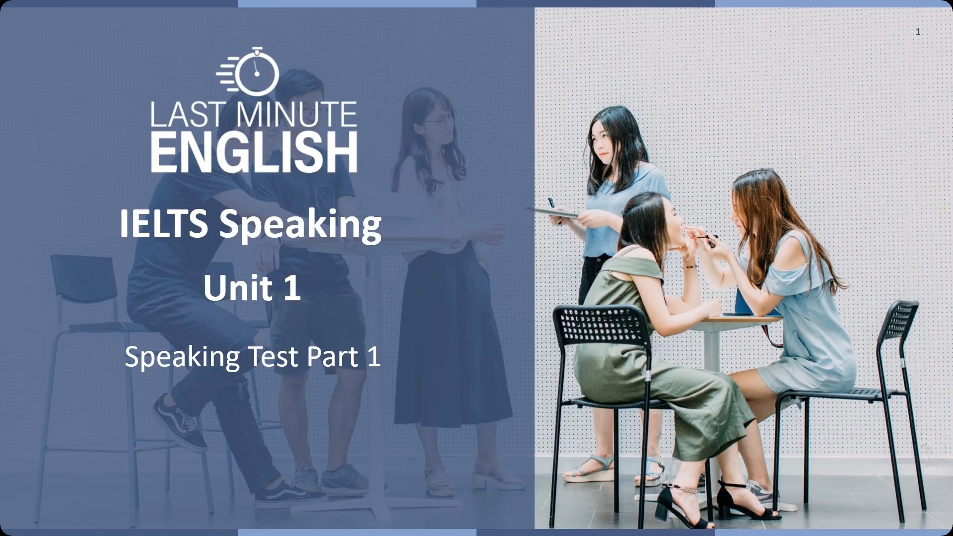 IELTS Speaking Test: Introduction to Part 1