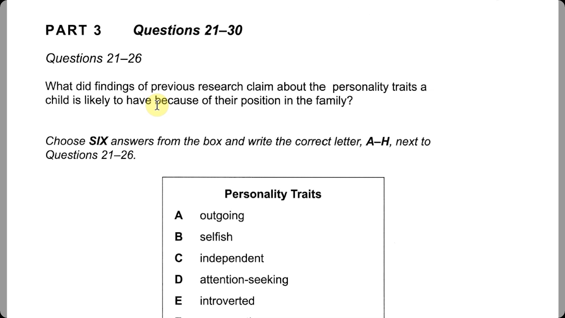 Preptical Academy - Lesson: - IELTS Listening - Full Test Answers Part 3